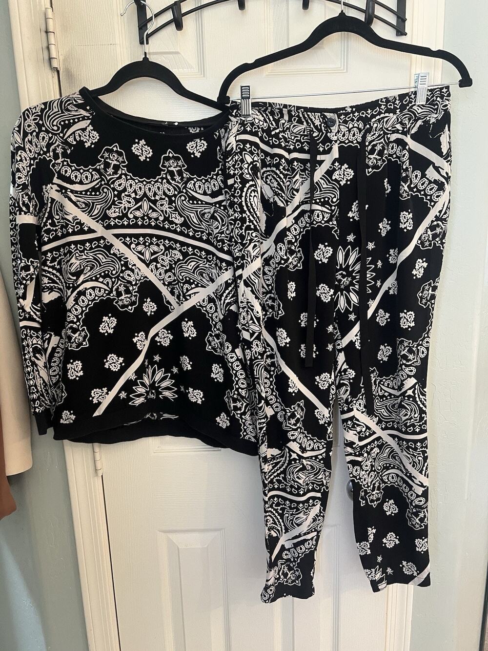 Tibi Silk 2 Piece Pant Set Size 2